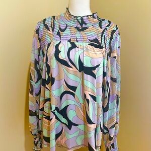 Calvin Klein 70’s Vibe Blouse